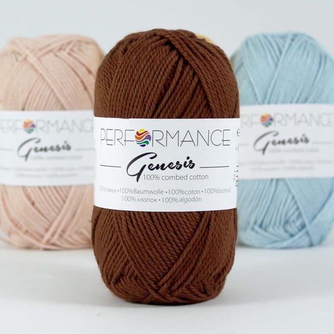 Performance yarn Genesis haakgaren - Gekamd katoengaren - 5 bollen - 2026