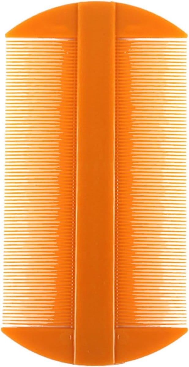 Haarkam - Luizenkam Vlooienkam - Haar Verzorgen - Dubbelzijdig Ontwerp - 105 x 55 mm - Wit