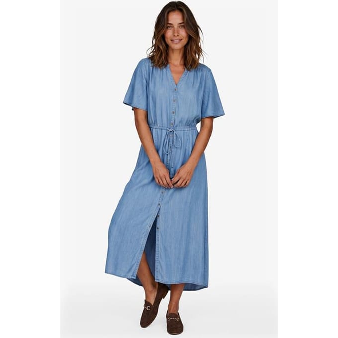 DIDI Dames Dress Jazzy Denim mid blue maat 48