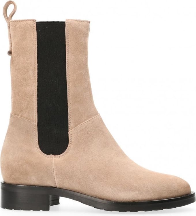 Van Dalen - Hoge Chelsea Laars suede - Beige - 41