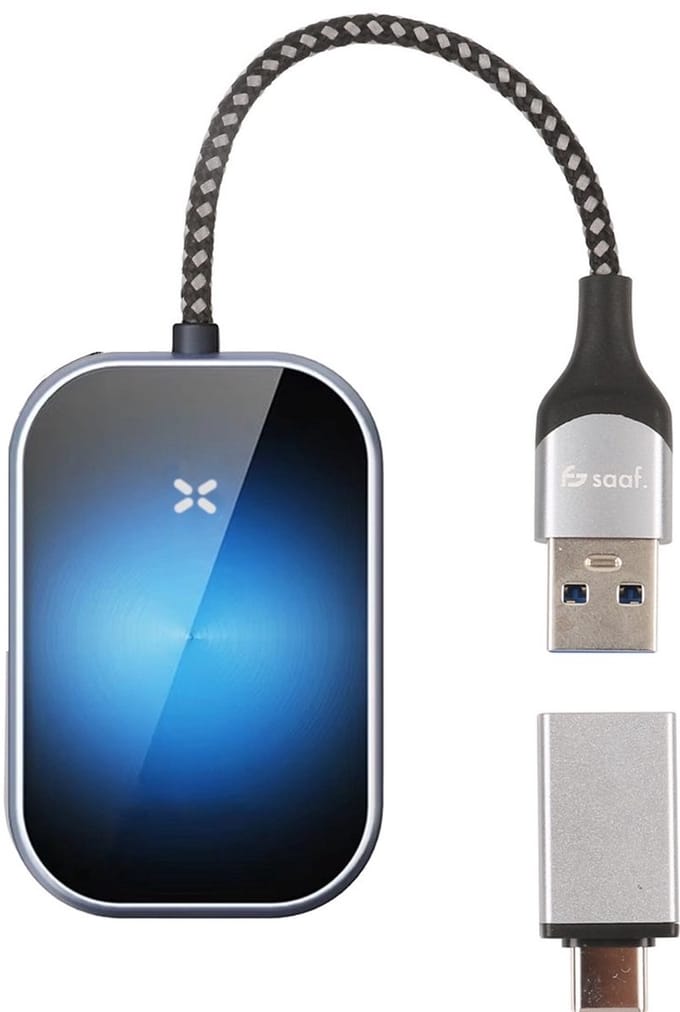 Saaf SD100 Dongle Geschikt voor Android Auto - Draadloos - USB-C + USB-A - Verbind Automatisch