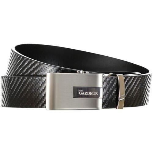 Gardeur Riem Woven Pattern Zwart / male
