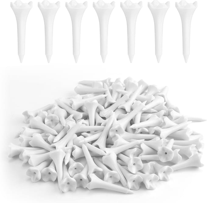 150 Stuks Plastic Golftees 3.8 cm - Hoogzichtbare Tees voor Training op Golfbaan en Driving Range