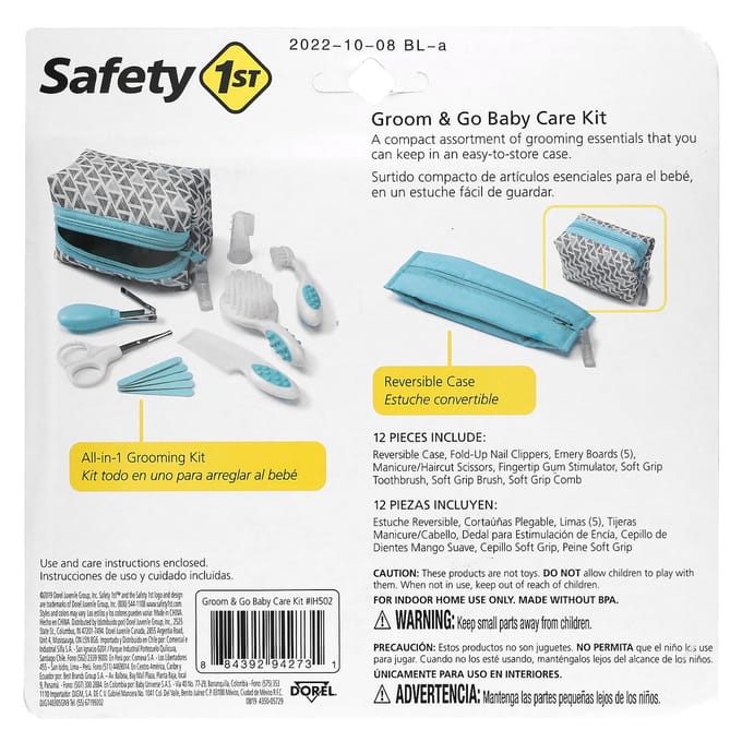 Safety 1st, trousse de soins pour bébé Groom & Go, 12 types de trousses yellow