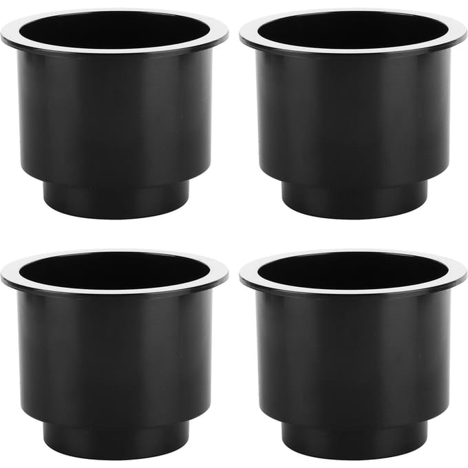 4 pièces Porte-gobelet d'eau Support Accessoire Universel pour Camping-car Voiture Bateau Yacht Modification black