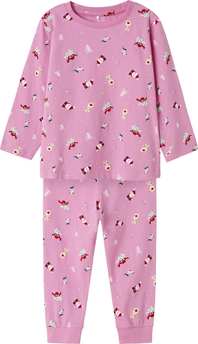 NAME IT NMNVISMAS LS NIGHTSET Unisex Pyjamaset - Maat 98