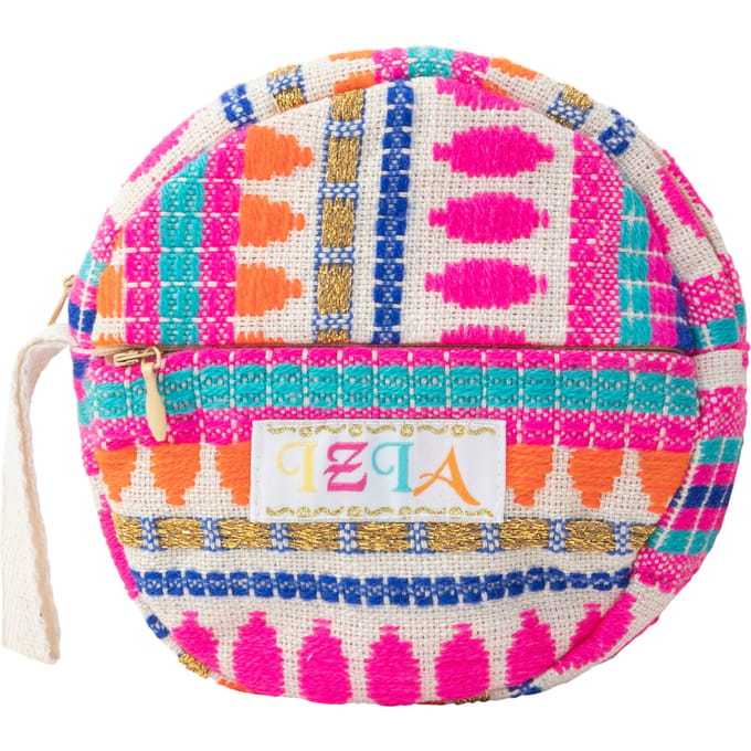 IZIA Ronde minitas Dames Roze Veelkleurig