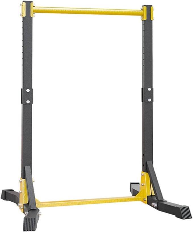 Pull Up Station - Optrekstation Dipstandaard - Krachtraining Thuis - 11 Hoogte-instellingen - Max 215 cm - Zwart