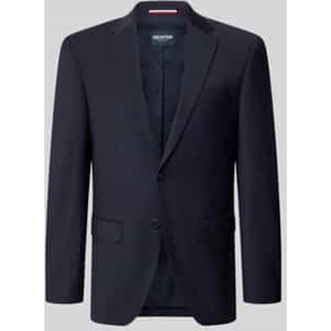 slim fit 2-knoops colbert met klepzakken