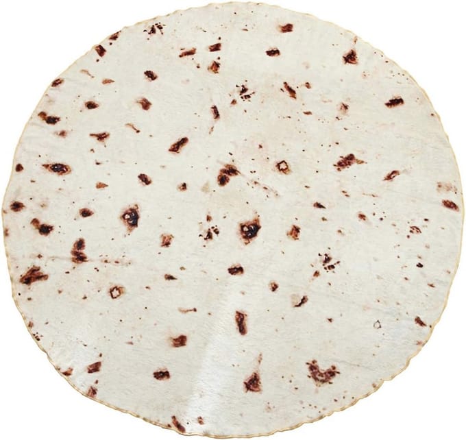 Burrito Deken - Wraps Kleed - Gezellig Ontspannen - Dubbelzijdig Design - 150 cm - Geel