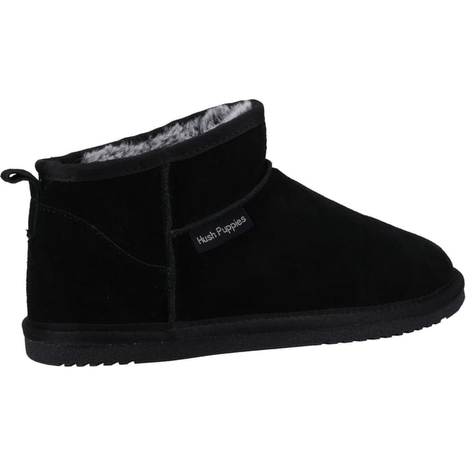 Hush Puppies Ashanti Suède Vrouwen Pantoffels Zwart