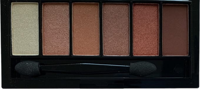 Easy Paris - Oogschaduw Palette Nudes - 6 tinten oranje bruin - Nummer 3