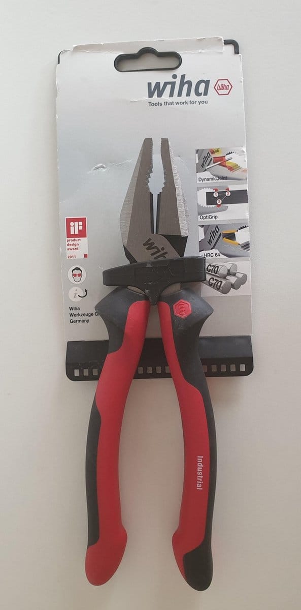 Wiha Combinatietang Industrial met DynamicJoint® en OptiGrip met extra lang snijvlak - 34567
