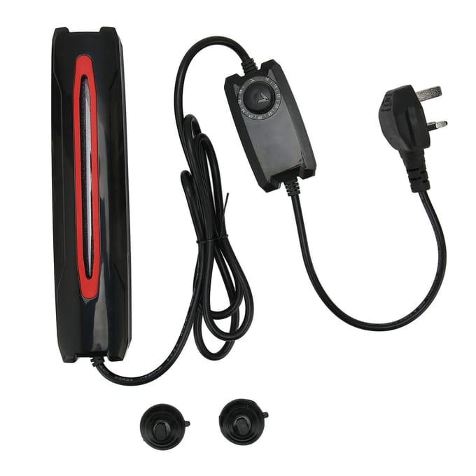 Aquariumverwarmer Quartzbuis Automatische Thermostaatknop Temperatuurregeling Dompelbaar Vistank black