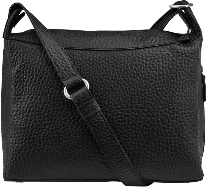 Voi Hirsch Isabella Crossbody tas Leder 28 cm - Dames - schwarz