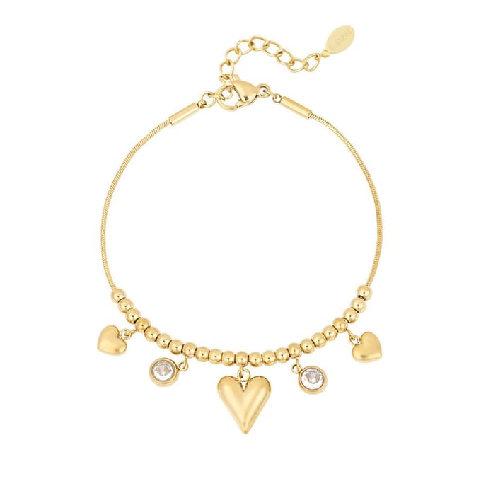 gleaming heart armband