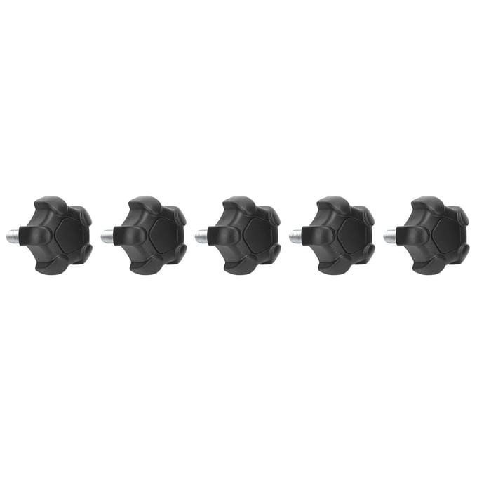 5 Stuks M6 25MM Plastic Handvat Duimschroef Vijfpuntige Sterkop Schroef Draad Knooppunt