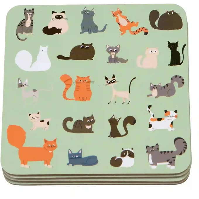 Onderzetter Rex London Nine Lives (x4)