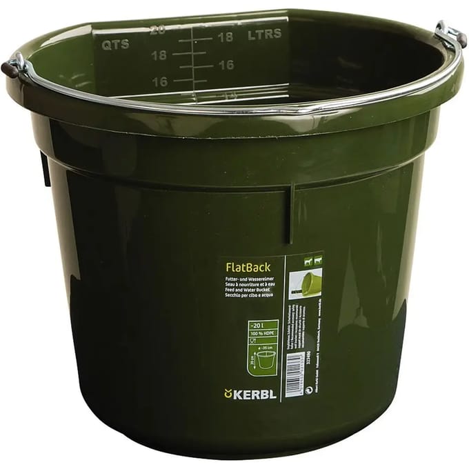 Plastic paardenvoerbak Kerbl FlatBack