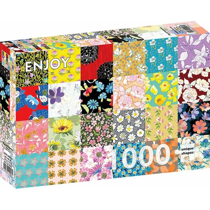 Enjoy Puzzle legpuzzel Floral Patterns - 1000 stukjes kleurrijk.