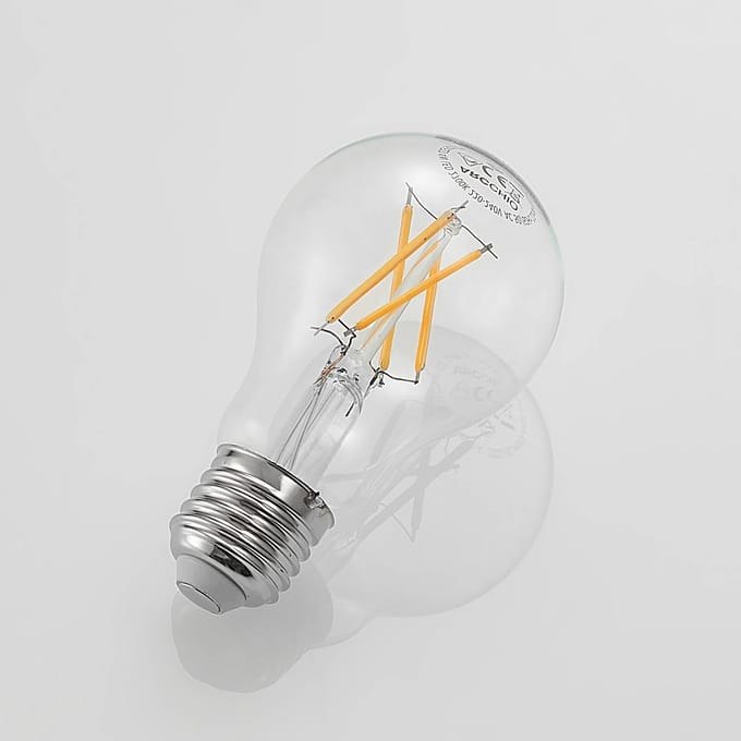 Arcchio LED lamp A60, E27, 4 W, 2.700 K, filament lamp, dimbaar
