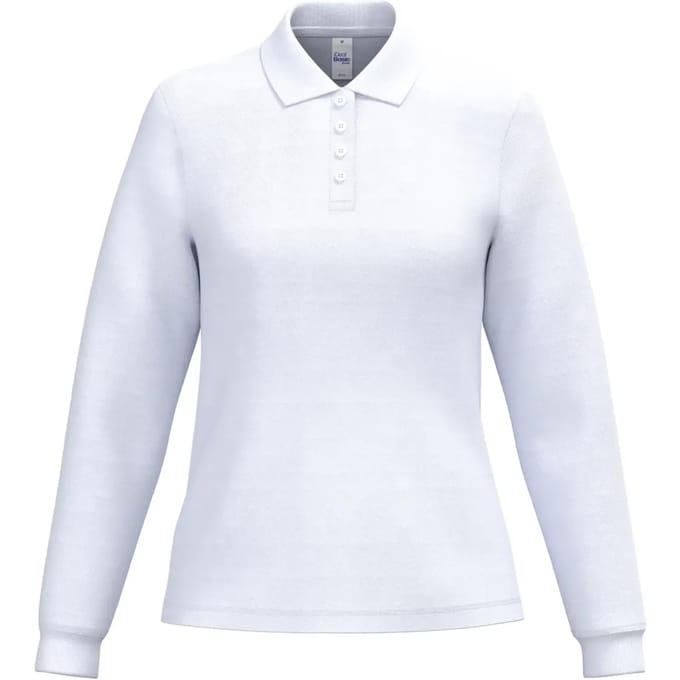 Damespolo met lange mouwen iDeal Basic Brand