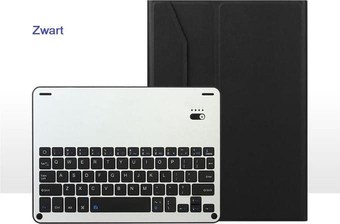 Smart Bluetooth Toetsenbord Hoes voor iPad 9.7 (2017)/iPad Pro 9.7/Air2/Air _ Zwart