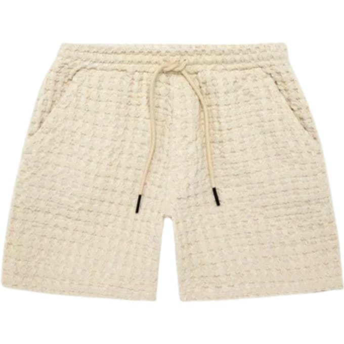 Oas 5009 Shorts Ecru Porto Waffle Shorts