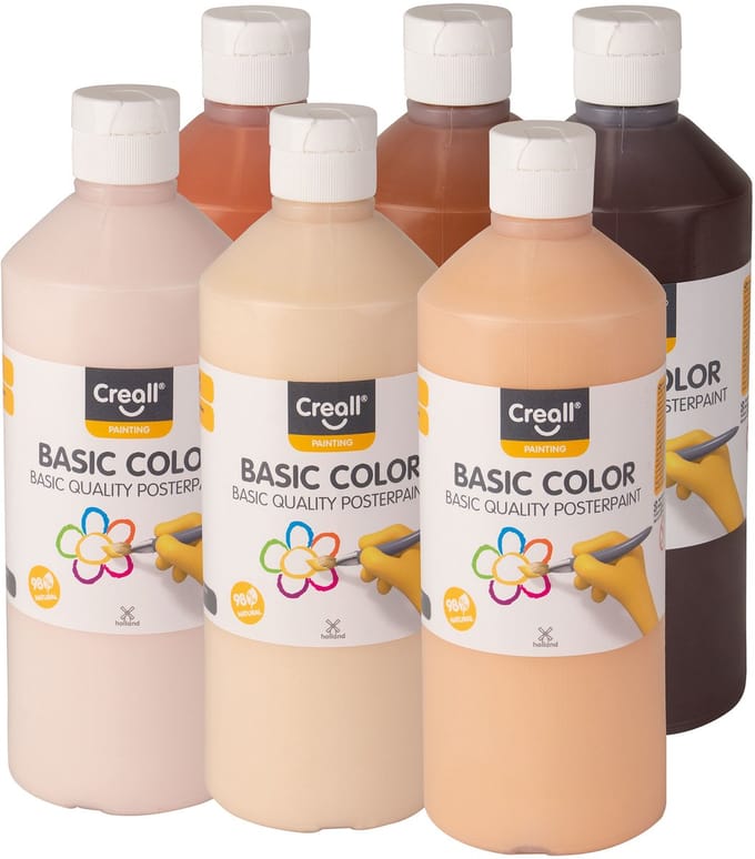 Creall School paint set Colors of the World 6x500ml