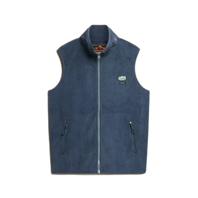 Superdry Active Fleece Bodywarmer Blauw Grootte: M