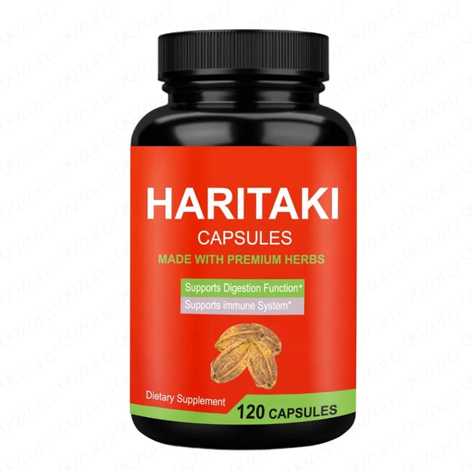 Haritaki Capsules – Traditioneel Ayurvedisch Kruid(vegetarisch 120 stuks)