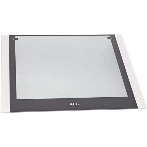 AEG voorste glas,wit,zijdescherm,594x503mm 5610440033