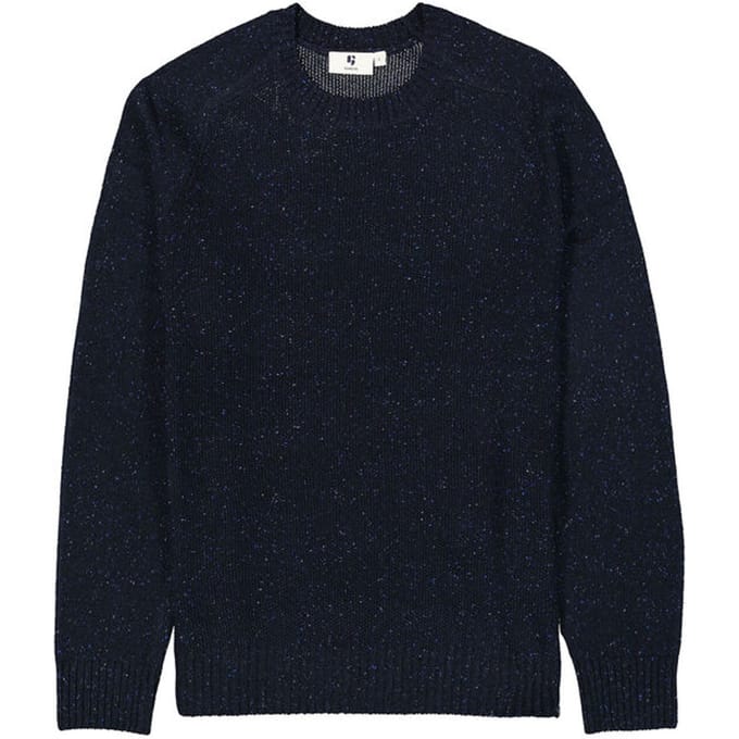 GARCIA Heren Effen Trui Blauw Lange mouw