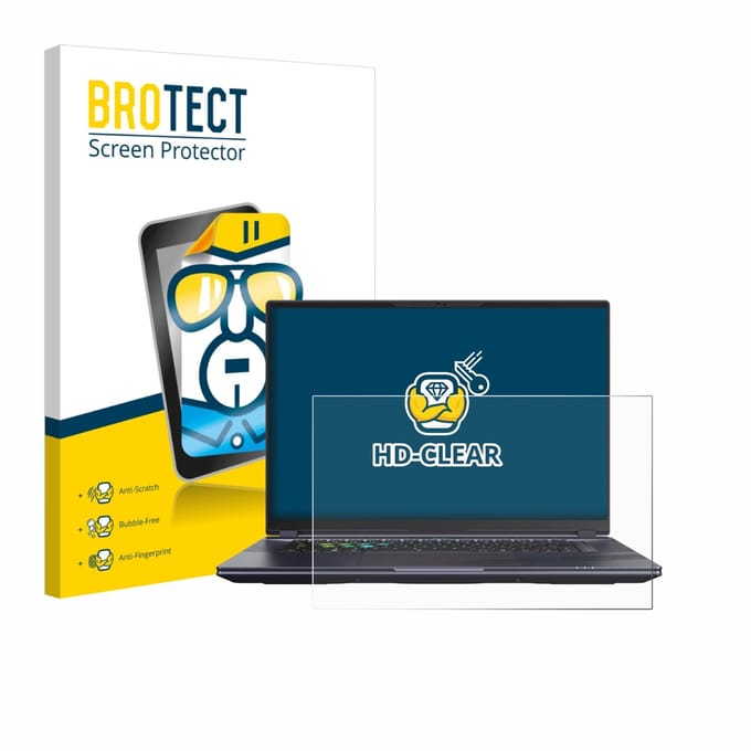 BROTECT - Screenprotector voor Gigabyte AORUS 16X 2024 - Folie Beschermfolie transparant