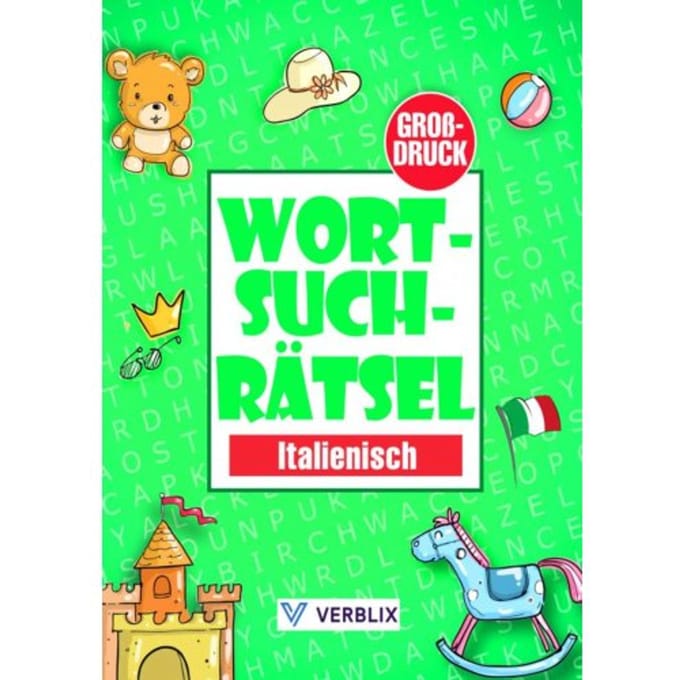 Wortsuchrätsel Italienisch - Verblix Press