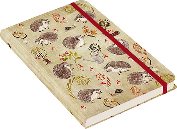Peter Pauper compacte notitieboek - Hedgehogs - met elastieksluiting - 13x18 cm