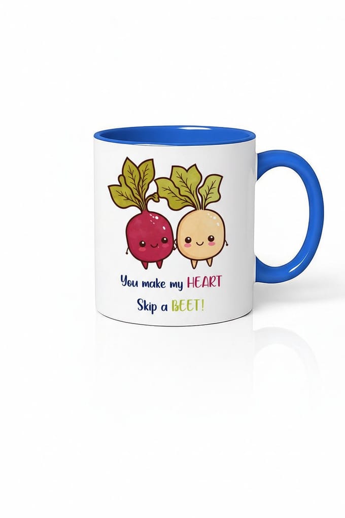 Schattige Bieten Liefdesmok - 'You Make My Heart Skip a Beet!' - Grappig Valentijn Cadeau