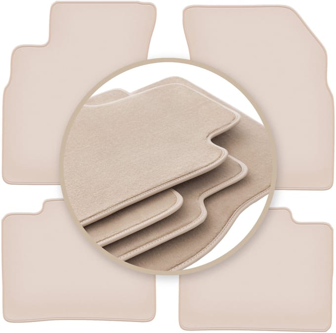 PREMIUM beige vloermatten voor: Kia Optima I sedan 2001-2006
