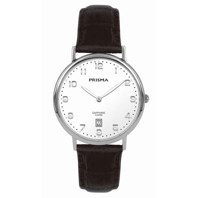 Prisma horloge P.1006 Heren Signature Titanium Silver Black