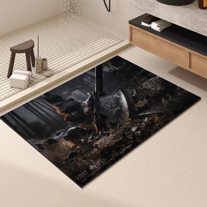 Wasbare Slijtvaste Diatomeeënaarde Vloermatten Badkamer Antislipmatten 50 * 80Cm gray