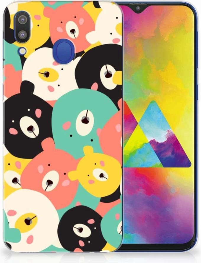 Samsung Galaxy M20 (Power) Telefoonhoesje met Naam Bears