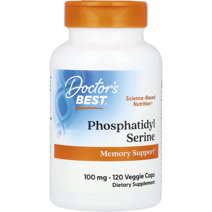 Doctor's Best, Fosfatidylserine, 100mg, 120 Veggie Capsules