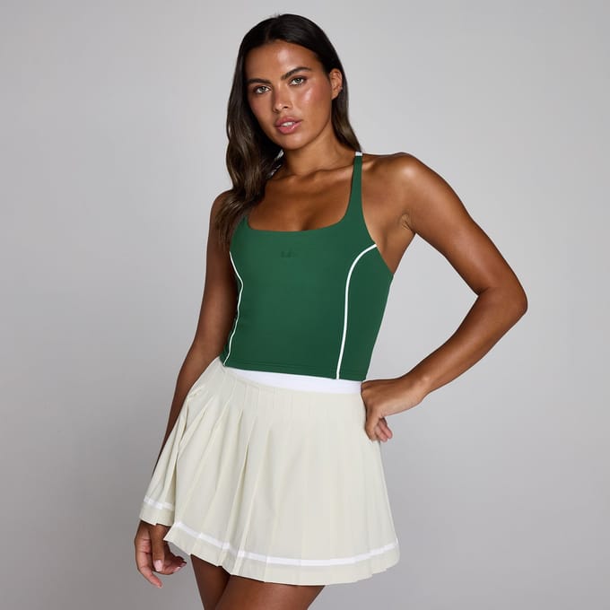 MP Dames Tempo Contrast Strappy Racerback Vest - Racegroen - M