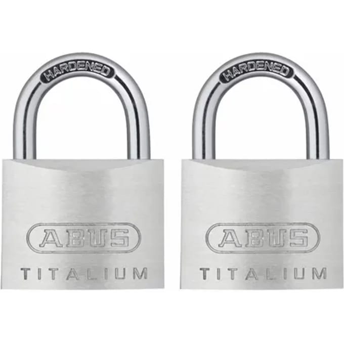 Abus Combinatieslot Kti12/30 - Massief Aluminium Hoge Veiligheid - Behuizing 30mm - Set Van 2 Stuks