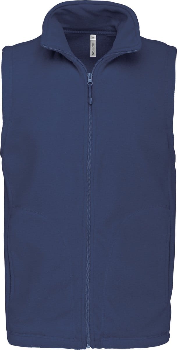Fleecebodywarmer 'Luca' merk Kariban maat S Deep Blue