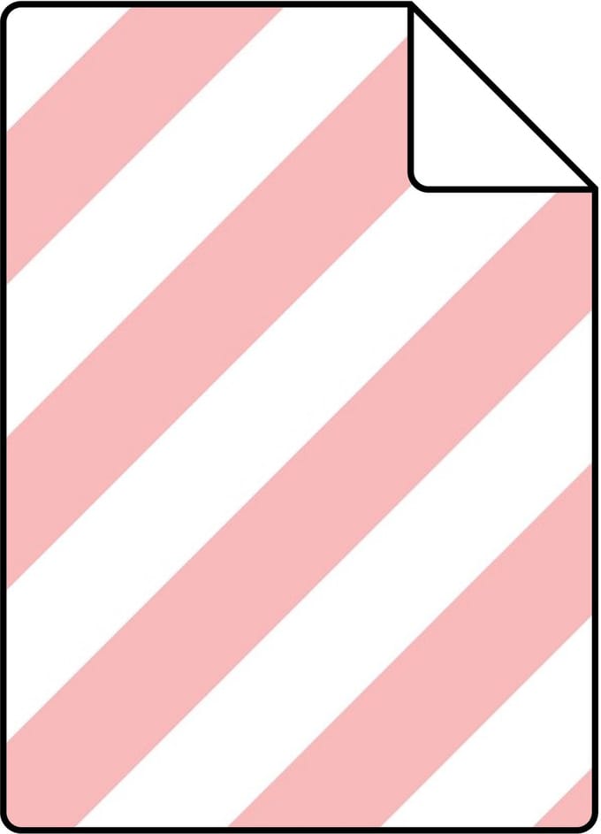 Proefstaal ESTAhome behang strepen roze en wit - 26.5 x 21 cm - 139953-S