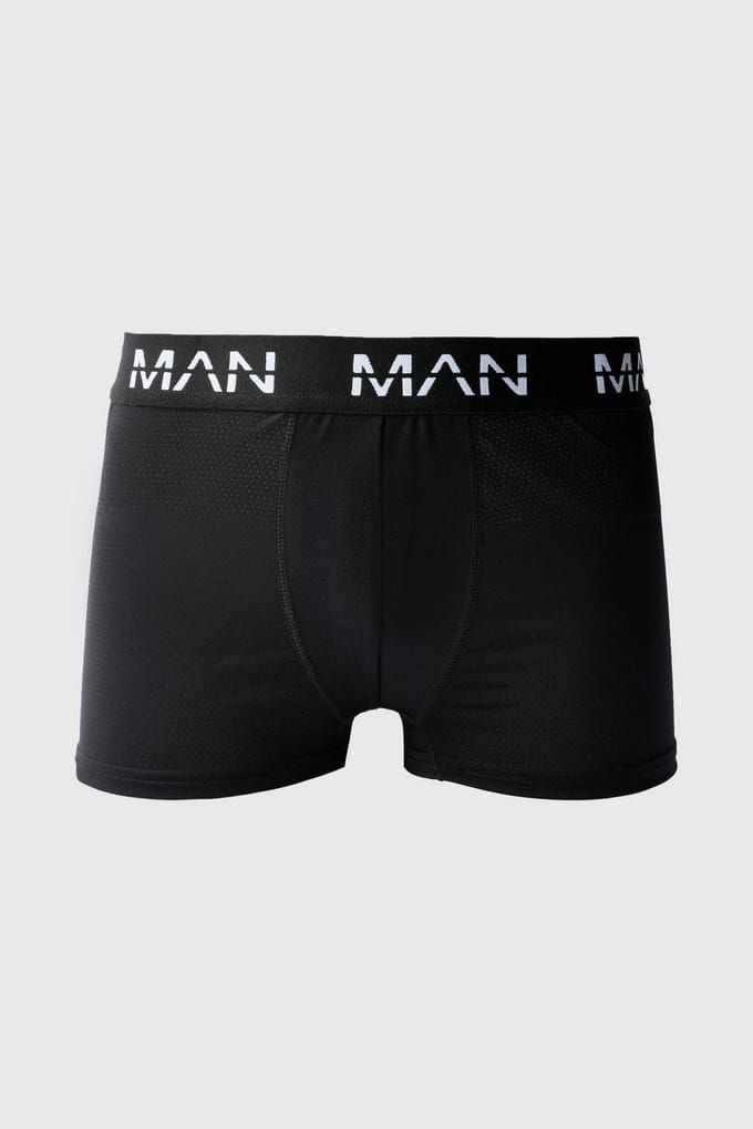 Heren Active Performance 3-Pack Boxers | Black | Size Large