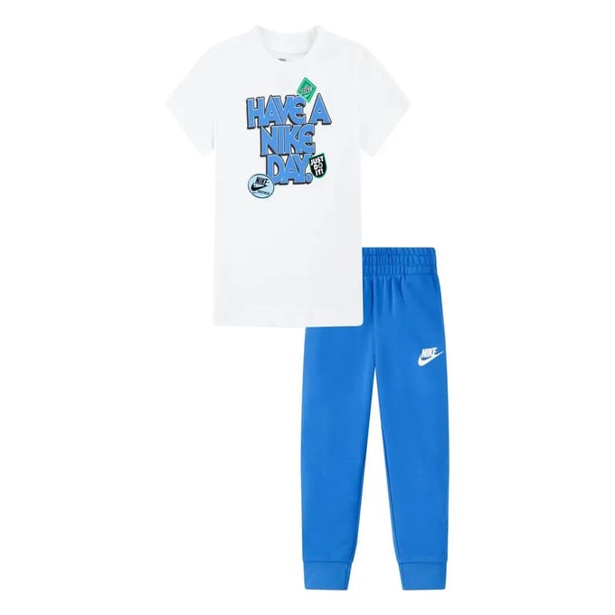 Kinder t-shirt en broek set Nike NSW SOA