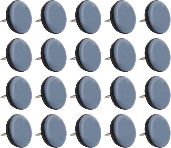 20 Stuks Stoelglijders voor Tapijt - Meubelglijders voor Vloerbescherming