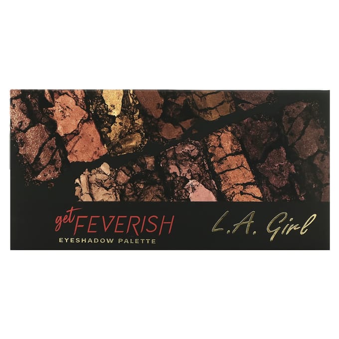 L.A. Girl, Eyeshadow Palette, Ges415 Get Feverish, 12G(0.42Oz) black